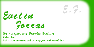 evelin forras business card